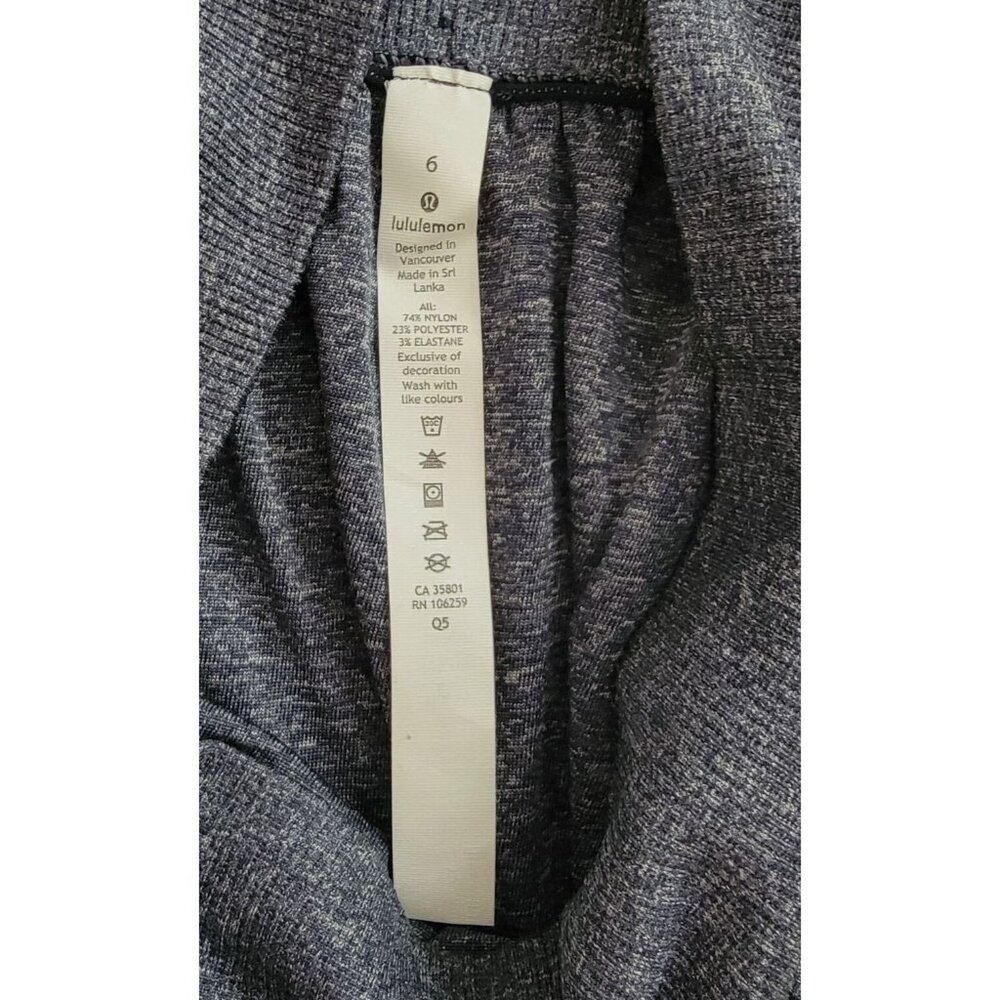 NWT Lululemon Boulevard Bliss Heathered Blue Athletic Skirt Sz 6 - Picture 7 of 9